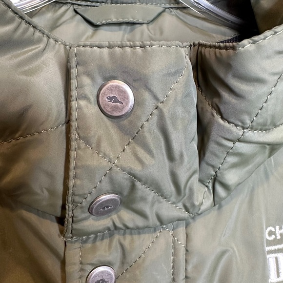 Roots Canada Mens Coat Quilted Sleek Champions Club Green Extra Large - Picture 8 of 13